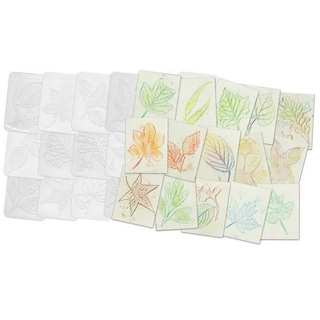 UPC: 0194629089482 | Roylco R-5815-2 Rubbing Plates Leaf – Pack of 2
