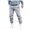 Z124-Grey, variant on XINPING Big and Tall Pants Casual Retro Hiking Casual Pants Stretch Waist Active Athletic Workout Pants with Pockets