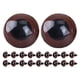 thumbnail image 1 of ColoMX 20 piezas de plástico marrón, ojos de seguridad de ganchillo, animales de peluche y decoraciones de Halloween DIY Amigurumi, 1 of 7