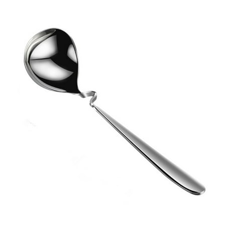 

Stainless Steel Soup Ladle Kitchen Long Handle Serving Soup Spoon Home Restaurant Tableware