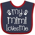 thumbnail image 3 of Inktastic My Mimi Loves Me Grandkids Boys or Girls Baby Bib, 3 of 4