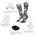 thumbnail image 6 of Lsque Vintage Floral Printed Crew Socks Men's Women's LightWeight Thin Casual Calf Socks ,Knee High Socks,Cotton Socks, 6 of 9