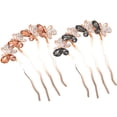thumbnail image 1 of Bangcool Hair Side Combs Butterfly 2PCS Fake Crystal Hair Pins Wedding Hair Accessories, 1 of 10
