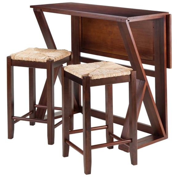 Winsome Harrington 3 Piece Counter Height Drop Leaf Dining Set