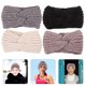 thumbnail image 4 of 4 diademas de lana tejidas a mano de 22 x 12 cm, protección para las orejas, hechas a mano, 4 of 7