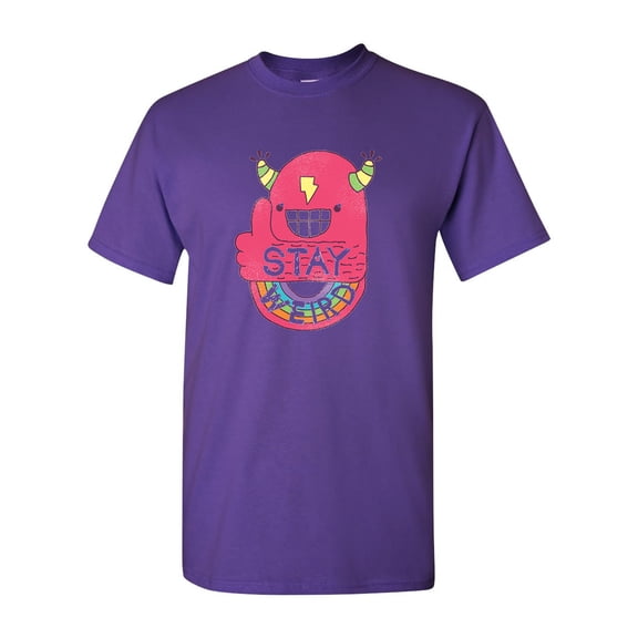 Stay Weird BeanePod Artworks Art Funny DT Adult T-Shirt Tee