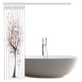 thumbnail image 3 of MYPOP Music Shower Curtain, Tree of Life With Musical Notes Branch Happy Jolly Celebrating Fabric Bathroom Shower Curtain Set with Hooks, 66 X 72 Inches, 3 of 3
