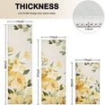 thumbnail image 4 of White Yellow Flower Sunflower Pattern Kitchen Rugs Sets Of 3,Kitchen Runner Rugs Non Skid Washable,Decorative Kitchen Floor Mats for Kitchen,Sink,Laundry,17"x30"+ 17"x47" + 17"x59", 4 of 6