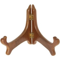 Bard's Hinged Walnut MDF Bowl Stand, 4.25" H x 6.25" W x 4.5" D (For 6" - 7" Bowls), Pack of 2