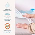 thumbnail image 2 of Linenspa - Protector de Colchón Individual Impermeable - Tela Suave y 100% Impermeable - Hipoalergénico y Transpirable - Protege Contra Manchas y Gérmenes, 2 of 3