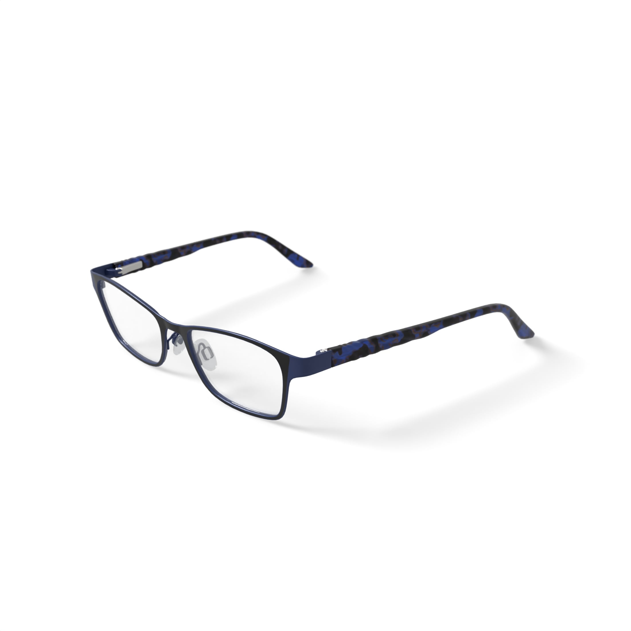 Baby Phat Women's BV275 Rectangular Prescription Eyeglasses with Case, Navy Blue
