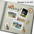 thumbnail image 5 of Awwp DIY Scrapbook 7x7 Inch with Hardcover and Kraft Paper, Grey Photo Album for Wedding Photos, Family Memories, Creative Journaling, 40 Pages Memory Book, 5 of 5