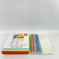 thumbnail image 5 of KUMOOM Packaging containers of plastic, Drink Bags Stand up Reclosable Zipper Drinking Pouches Bags Hand-held Drinking with Plastic Straw,(50 Pack), 5 of 7
