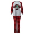 thumbnail image 2 of Odeerbi Christmas Pajamas for Family Holiday Long Sleeve Family Christmas Pajamas Matching Sets Mom Casual Printed Top with Bottom Outfits Home Wear Sleepwear Family Matching PJs Set Red, 2 of 6