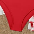 thumbnail image 6 of lnmuld Youth & Big Kids Girls Ruffled 2 Piece Swimsuit Set - Matching Cover Up Skirt Color:Red,Size:13-14 Years, 6 of 8