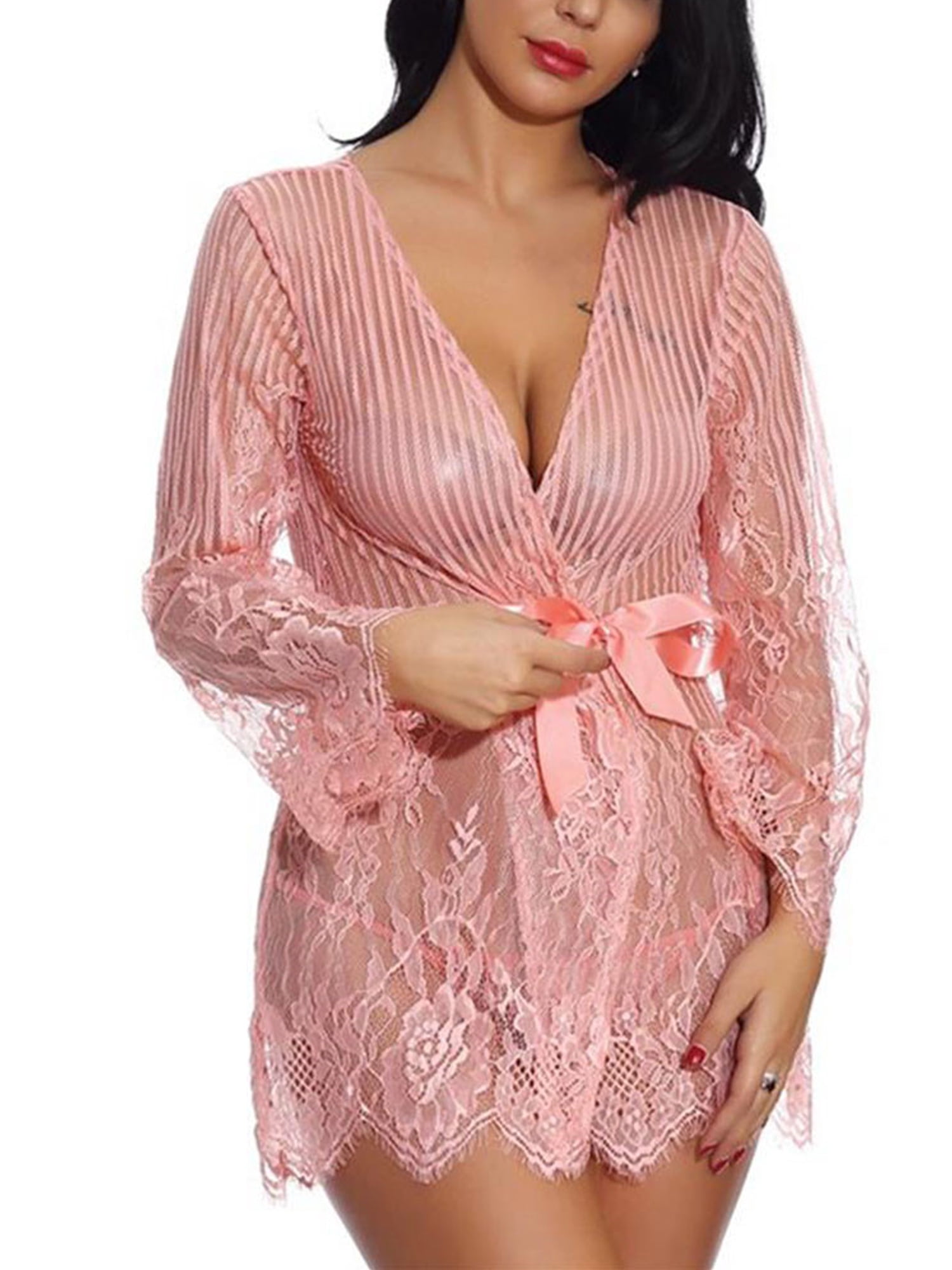 HANWOMEN Womens Sexy Lace Sheer 