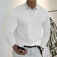 thumbnail image 2 of Men's Long Sleeve Casual Solid Golf Polo Shirt 11 Colors, 2 of 12