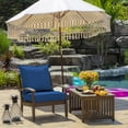 thumbnail image 2 of ARDEN Outdoor Foam Deep Seat Cushion Set (4-Pack), 24x24, Premium High-Density Foam, Never Flattens, Weather-Proof for Patio Chair Sofa Couch, Cobalt Blue Texture, 2 of 7