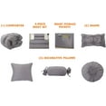 thumbnail image 3 of 10-Piece Bed-In-A-Bag Sunflower Comforter Set Full/Queen Grey, 3 of 5