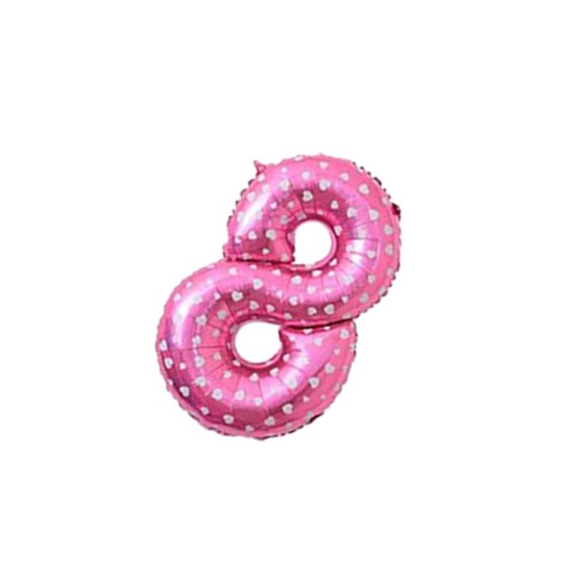 16 pulgadas Tamaño grande Oro Plata Rosa Oro Número Globo Cumpleaños Decoraciones para fiestas de bodas Globos de aluminio Niño Niño Juguete Kits de decoración para fiestas polvo de impresión ocho Naiovety HA002665-68