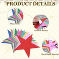 thumbnail image 3 of Uxcell 25 Pcs Glitter Star Cutouts, 11 Inch Star Shape Double Printed Glitter Paper, Confetti Cut Outs for Bulletin Board Wall Party Decoration Supplies, Blue, 3 of 6