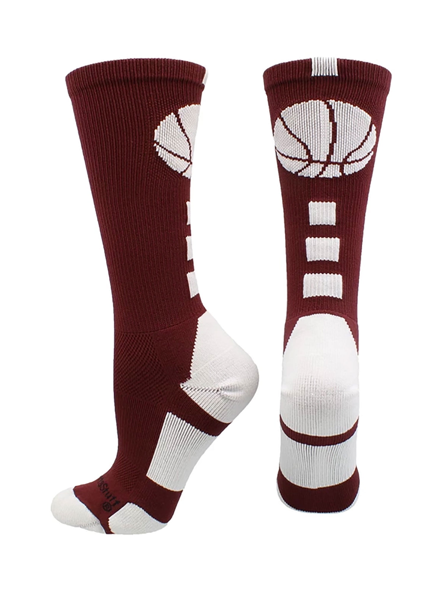 maroon sports socks