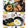 thumbnail image 4 of BAKER DEPOT Heat Resistant Turners Silicone Spatula Sets Non Stick Cooking Utensils Slotted Kitchen Turners Set of 2 (Black), 4 of 7