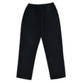 thumbnail image 4 of Frontwalk Men Casual Summer Beach Loose Trousers Cotton Linen Pants Elastic Drawstring Waist Straight Leg Pants with Pockets Black 5XL, 4 of 4
