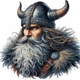 thumbnail image 1 of Legendary Viking Warrior - DIY Diamond Painting, 1 of 6