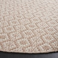 thumbnail image 3 of SAFAVIEH Montauk Corrine Geometric Cotton Area Rug, Ivory/Beige, 4' x 4' Round, 3 of 7