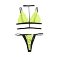 thumbnail image 6 of Levmjia Women's Lingerie Set Lace Deep V Push Up Bra and Thong Set Adjustable Straps for Valentine Honeymoon Comfortable and Breathable for Everyday Wear, 6 of 7