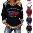 thumbnail image 3 of CHENge 250TH Anniversary USA Shirt Women Patriotic Crewneck Long Sleeve Sweatshirts USA Flag American Pullover 1776-2026 Sweater, 3 of 5