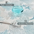 thumbnail image 5 of Nautical Coastal Rectangle Tablecloth Beach Ocean Print Table Cloth Waterproof Stain Resistant Wrinkle-Free Table Cover for Kitchen Dining Room Indoor and Outdoor Picnic Party 60x84 Inches, 5 of 6