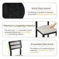 thumbnail image 5 of Atumon 5 Piece MDF and Oak Veneer Extendable Round Table Dining Set Black, 5 of 10