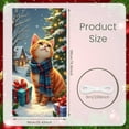 thumbnail image 2 of Orange Christmas Banner Snowy Scene Festive Display Plaid Scarf Gift Boxes Xmas Backdrop for Christmas Party Winter Holiday Photo Shoot, 2 of 9