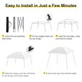 thumbnail image 6 of Outdoor Pop Up Canopy Tent Slanted Legs Gazebo For Parties,White, 6 of 8