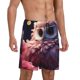 thumbnail image 2 of Fotbe Cute Flower Owl Pantalones Cortos de Pijama para Hombre, Ropa de Dormir, Pantalones de Pijama Cortos para Hombre-Small, 2 of 6
