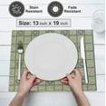 thumbnail image 4 of Ruvanti Placemats 100% Cotton 13x19 inch, Dining Table Placemats Set of 6, Modern Place Mats for Dining Table Décor, Kitchen & Table Linens, Coffee Mat for Christmas Dinners – Floral Tiles, 4 of 8