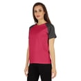 thumbnail image 3 of Inkmeso Womens Raglan Short Sleeve T-Shirt Regular Fit Casual Solid Basic Tee T-Shirts, 3 of 7