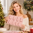 thumbnail image 3 of Santa Baking Mold Dessert Tray French Pudding Maker Holiday Decorating Cavity Nonstick Pan For Festive Winter Celebrations And Family Parties , Pink C, 3 of 6