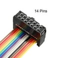 thumbnail image 2 of Cable de cinta plana arcoíris IDC 14P con conector D-type FC/FC, paso de 2.54mm, longitud de 1m, 2 of 5