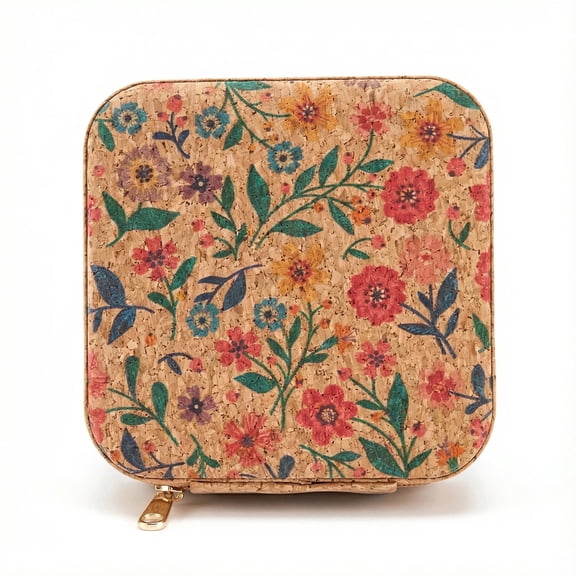HeartGoods Jewelry Box, Travel Jewelry Case, Small Jewelry Box, Jewelry Organizer, Small Ring Packaging Jewelry Box, Retro Flower Field