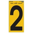 thumbnail image 2 of Hy-Ko 5 In. Yellow Reflective Number 2 RV-75/2, 2 of 2