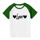 thumbnail image 3 of Blusas y camisas de manga corta con cuello redondo para niños y niñas, blusa de manga corta con estampado de cuello redondo, 3 of 7