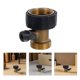 thumbnail image 3 of Hose Shut Off Valve: Extended Handle 3/4 Inch Heavy Duty Brass Garden Hose Connector Water Shutoff For Gardening Landscaping, 3 of 3