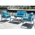 thumbnail image 3 of Safavieh Nason 4 Piece Contemporary Outdoor Living Set, 3 of 13
