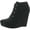 Black Fabric, variant on GBG Los Angeles Womens Aheela Faux Suede Ankle Wedge Boots