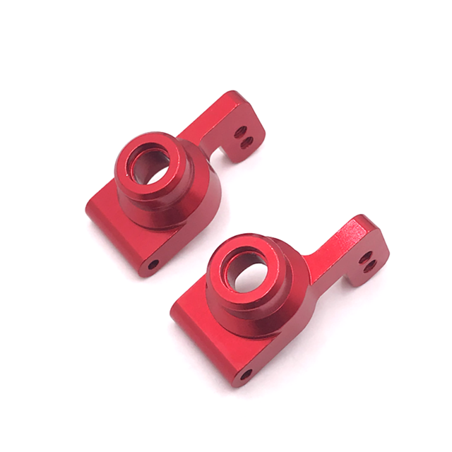Copa de dirección trasera Material premium Servicio a largo plazo Estabilidad práctica controlado controlado para el modelo RC Rojo Pack de 2 Inevent FN001438-01