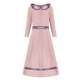thumbnail image 2 of YunPes Girls Dress Long Skirt Summer Large Children Loose Long Sleeve Arab Youth Long Skirt Casual Dress 18 Month Christmas Dress, 2 of 9