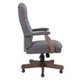 thumbnail image 2 of High-Back Traditional Executive Desk Chair, Driftwood, Slate Gray, 2 of 2